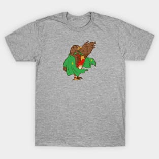 Funny Mexican Eagle Luchador Wrestler Sketch Drawing T-Shirt